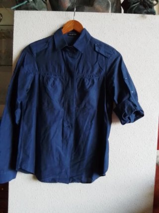 Camisa"Massimo Dutti", mangas regulables, versátil