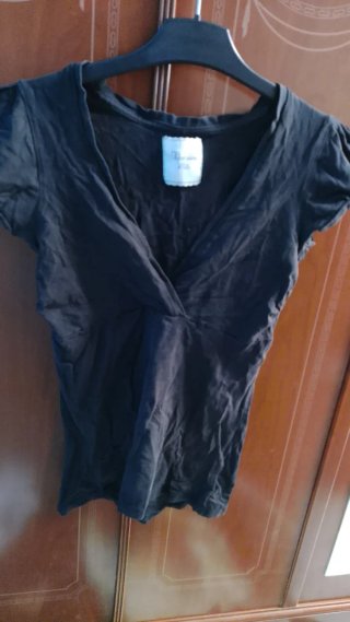 Camiseta Bershka negra
