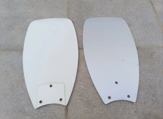 Ventilador de techo plateado con luz