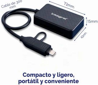Lector Tarjetas Memoria Integral 4 en 1