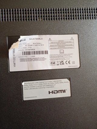 TV pantalla rota para reparar