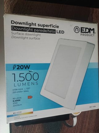 Foco LED Superficie EDM 20W 1500 Lúmenes