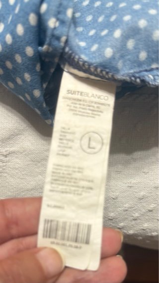 Camisa vaquera Suite Blanco  talla L