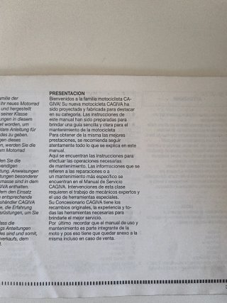 Manual de Mantenimiento Cagiva Planet