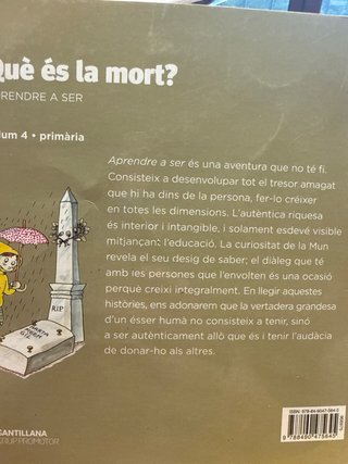 Què és la mort?, Primària Aprendre a ser, 4