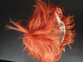 Peluca naranja corta anime cosplay