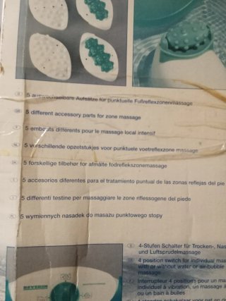 Masajeador de pies eléctrico Aqua Therm