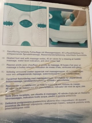 Masajeador de pies eléctrico Aqua Therm