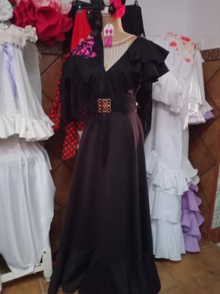 Traje Flamenca Rojo y Turquesa Talla Única