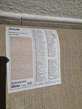 Alfombra de yute beige