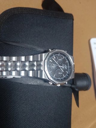 Reloj Seiko Cronógrafo Plata Negro
