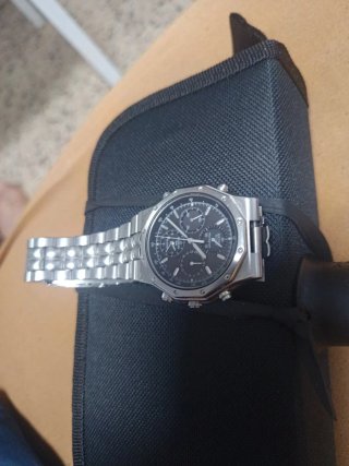 Reloj Seiko Cronógrafo Plata Negro