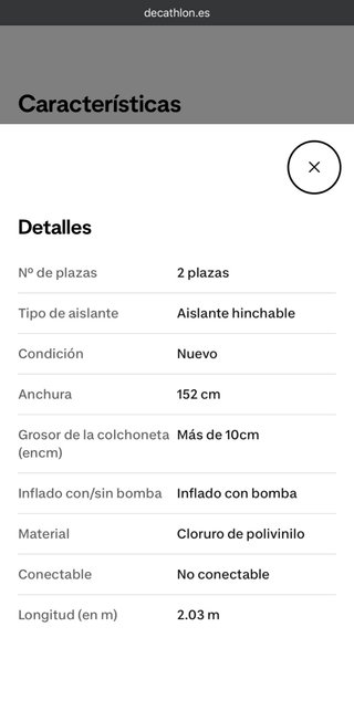 Cama hinchable Intex grande con inflador eléctrico
