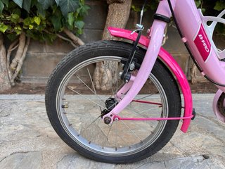 Bicicleta niña 16” rosa.