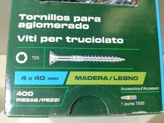 3 Cajas Tornillos Parkside Aglomerado