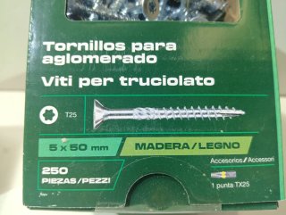 3 Cajas Tornillos Parkside Aglomerado