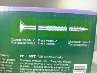 3 Cajas Tornillos Parkside Aglomerado