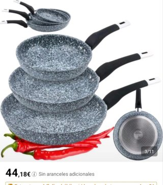 Set 3 Sartenes Elitehoff 20/24/26 cm