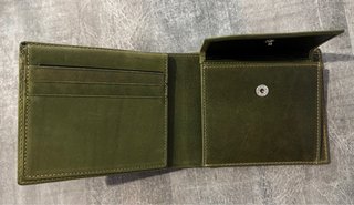Cartera Piel Carlos Naranjo Verde - Nueva