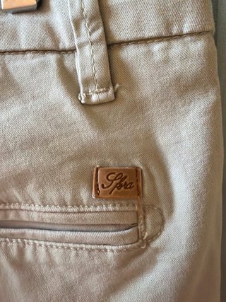 Pantalón Chino Sfera Talla 40 Slim Stretch Beige