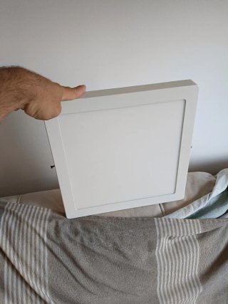 2 Plafones LED Cuadrados 30x30cm