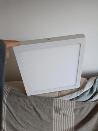 2 Plafones LED Cuadrados 30x30cm
