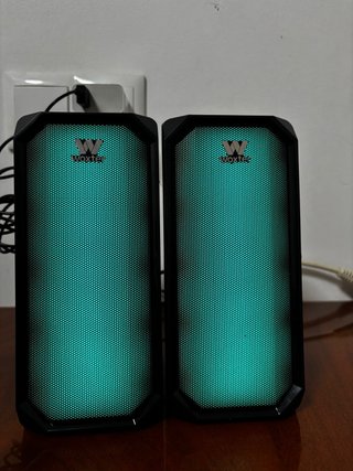 Altavoces Woxter LED multicolor