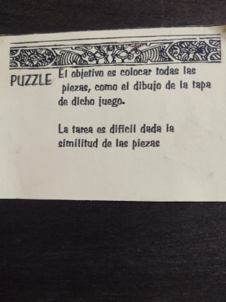 Caja y Puzzle de madera tallada