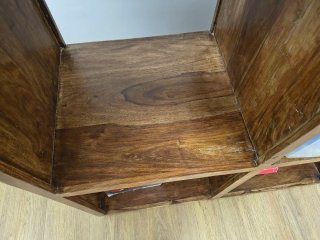 Estantería Madera Maciza con ruedas