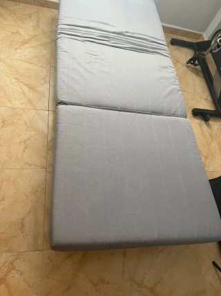 Cama Plegable Individual Gris