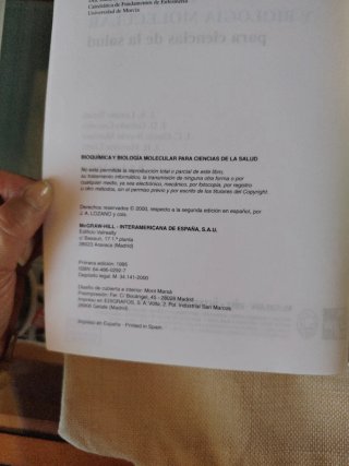 Bioquímica y biología molecular para ciencias d...