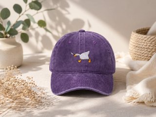 Gorra Morada Bordada Vintage