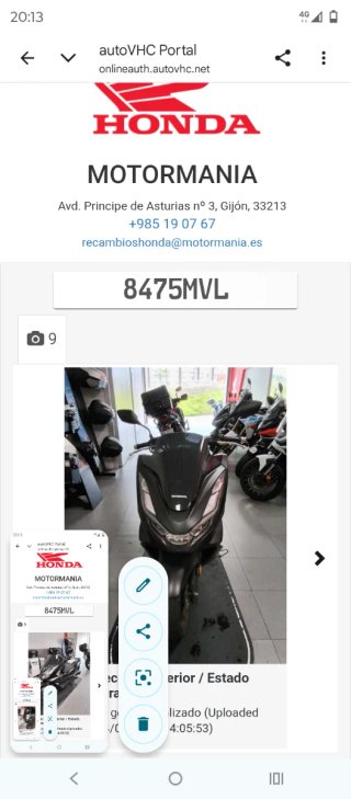 Honda PCX 125cc Negro Mate Scooter.