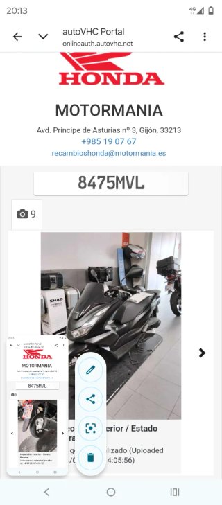 Honda PCX 125cc Negro Mate Scooter.