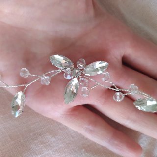 Tocado Novia/Invitada Brillante Delicado
