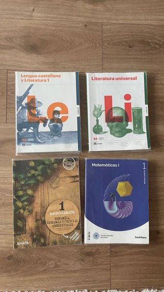 Libros de texto primero de bachillerato