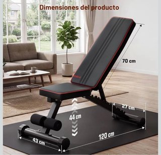 Banco de abdominales ajustable