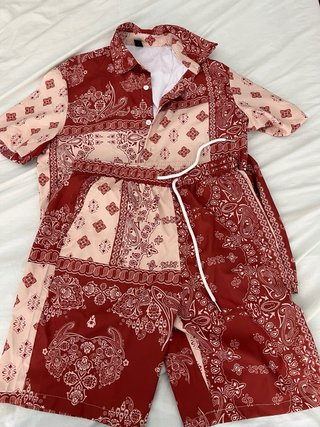Conjunto Camisa y Pantalón Corto Estampado