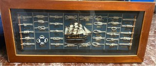 4 Cuadros Náuticos Barcos y Nudos