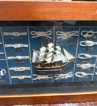 4 Cuadros Náuticos Barcos y Nudos