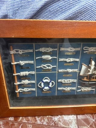 4 Cuadros Náuticos Barcos y Nudos