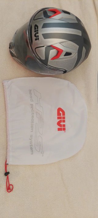 Casco Moto Givi Plata y Gris talla L