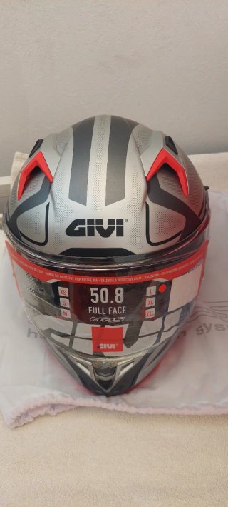 Casco Moto Givi Plata y Gris talla L
