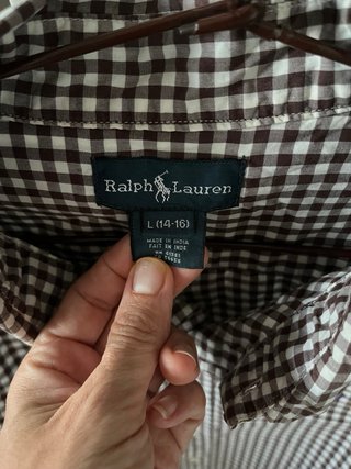 Camisa cuadros Ralph Lauren mujer