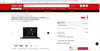Portátil GIGABYTE Gaming A16 CVH RTX5060
