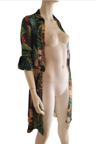 Kimono / Caftán largo Zara Collection XS / abierto