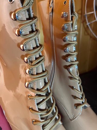 Botines Pole Dance Beige Cafe Talla 38