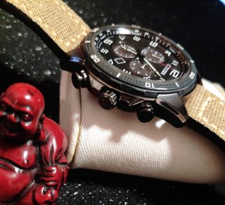 Reloj Citizen Eco-Drive Cronógrafo Negro Marrón
