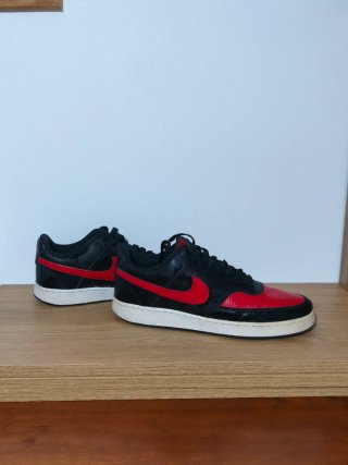 Nike Court Vision Low Negro/Rojo