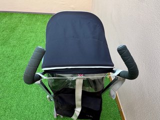 Silla de paseo Maclaren y plástico para lluvia